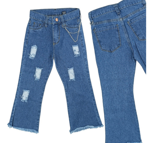  Art-271 Pantalón De Jeans Rígido De Nena Niña Kaorikawaii