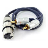 Cable De Audio Xlr (canon) A 2 Rca Macho 1.8 Mts