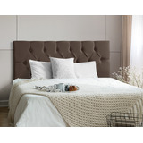  Cabeceira De Cama Paris Casal 140cm X 58cm Camurça Cinza