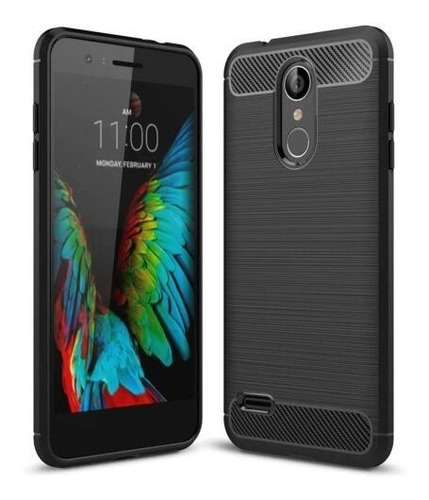 Funda Fibra De Carbono Compatible Con LG K4 2017