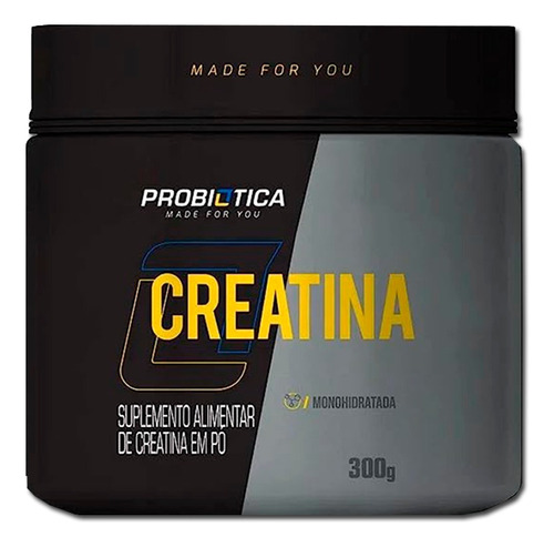 Creatina Pura 300g - Probiótica Sabor Natural