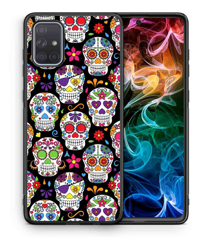 Funda Galaxy A71  Calaveras De Azucar Tpu A70 A51 A31 A21s