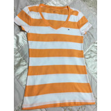 Tommy Hilfiger Blusa Para Dama Talla S-p Color Naranja