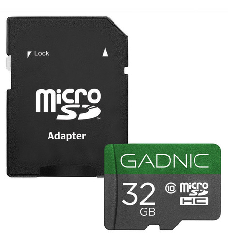 Memoria Micro Sd Gadnic 32 Gb Ultras Clase 10 Camara 80mb/s