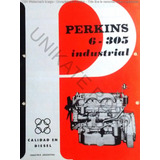 Antiguo Catálogo Motor Perkins 6-305 Industrial Diesel ´70