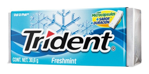 Goma De Mascar Trident Sabor Freshmint 18 Pzas