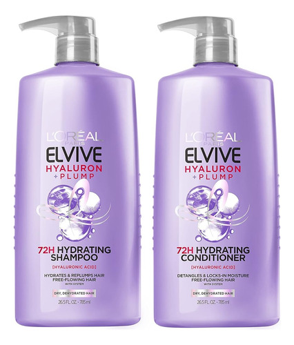 L'oréal Paris Elvive Hyaluron Plump Shampoo And Conditioner 