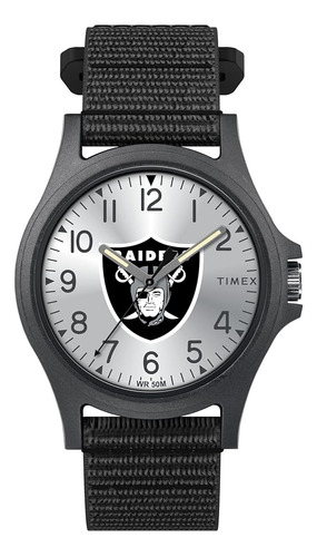 Reloj Timex Nfl Pride 40mm Para Hombre Las Vegas Raiders Con