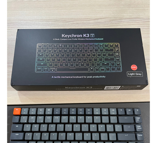 Teclado Keychron K3 V2 Óptico Bluetooth Retroiluminado