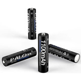 04 Palo Aaa Recarregáveis 1100mah 1.2v Pilha + Caixa