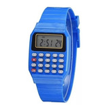 Reloj Con Calculadora Ajustable Para Niño/niña Silicona