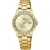 Relogio Pulso Seiko Feminino Sur714b1 C2kx Dourado