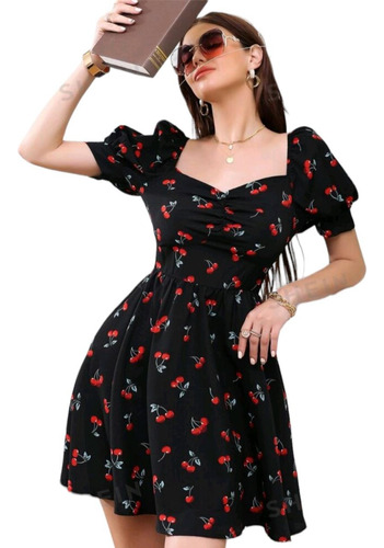  Vestido Casual De Mujer Escote De Corazón