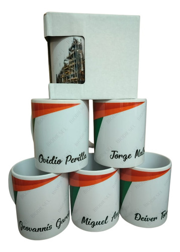 Pack X 6 Mugs Personalizado Recordatorio Empresas Eventos