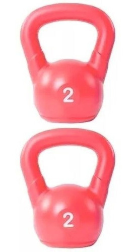 Kit Par De Pesas Rusas 2 Kg Funcional Fitness Kettlebell