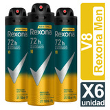 Desodorante Rexona V8 Pack De 6 Unidades 150ml