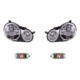 Cuartos + Faros 4 Piezas Depo P/ Volkswagen Polo 2003-2007