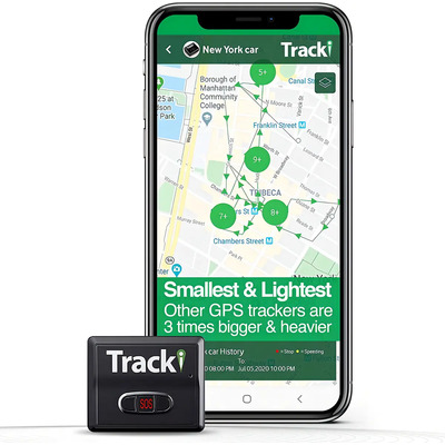 Tracki Mini Gps En Tiempo Real Portátil Vehículos Y Personas Color Negro | Meses sin interés