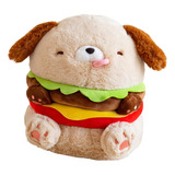 Peluche De Perro Con Hamburguesa Con Queso,juguete De