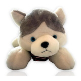 Peluche Perrito Husky Siberiano Acostado 65 Cm Alaska C