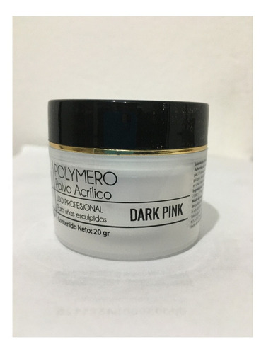 Polímeros Pinky Profesional X20g Acrílico Uñas Esculpidas Color Dark Pink