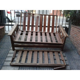 Estructura Futon/camas 2y1 Plaza/cabeceras/tirantes/mesa Luz