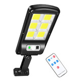 Lampara Solar Led Reflector Exterior Pared Sensor + Control