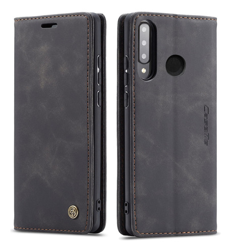 Capa Para Huawei P30 Lite Couro Flip Cover Kickstand