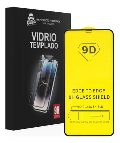 Mica Cristal Vidrio Templado 9d Premium Completa Para iPhone