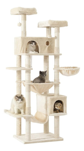 Árbol Para Gatos Msmask De 76 Pulgadas, Torre Alta Para Gato