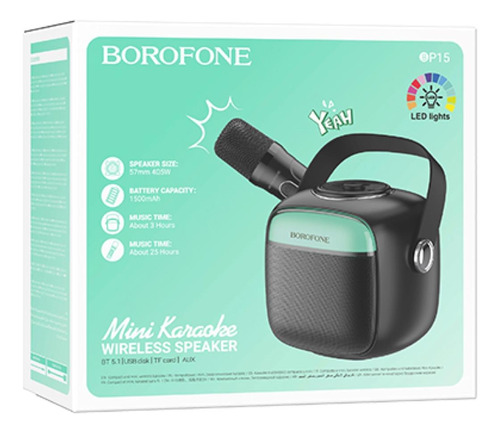 Parlante Con Microfono Borofone