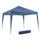 Tenda Articulada 3x3 Reforçada Gazebo Aço Carbono Azul