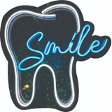 Letrero Led Neón Smile Sonríe Dentista Muela Decoración