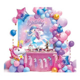 Juego De Globos De Unicornios Para Decoración De Cumpleaños