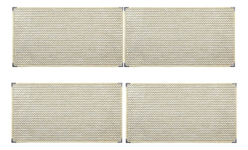 Kit 4 Tapete Capacho Sisal P/ Porta De Casa Apto Sala 50x80