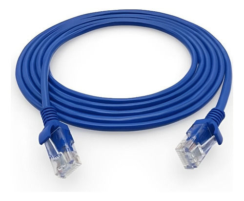 Cabo It Blue Rede Rj45 Cat5e 1,5 Metro Azul Montado/testado