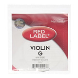 Super Sensitive Red Label 4-4 Violín Secuencia De G - Calibr