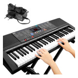 Teclado Piano Musical 61 Teclas Sensitivas Usb P2 E Músicas