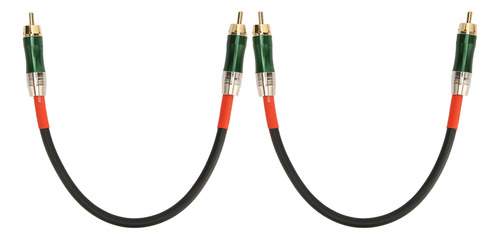 Cable Rca Profesional De Doble Blindaje, Chapado En Oro, 2 U