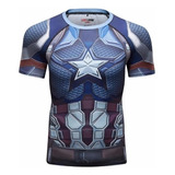 Playera Camisa Capitan America End Gam Cosplay Avenger Licra