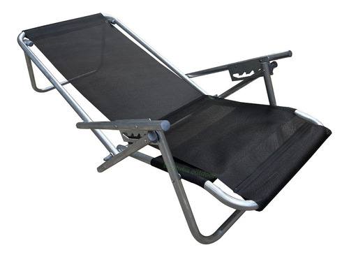 Reposera Aluminio Reforzada Silla Playera Cama 100kg