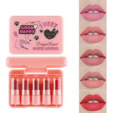 Set De 6 Mini Labiales En Barra Linea Kawaii By Dragon Ranee