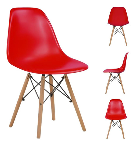 Kit De 2 Sillas Tipo Eames Comedor Hogar Varios Colores