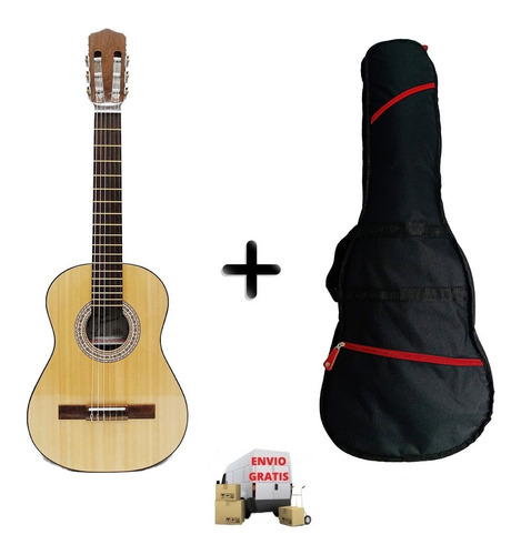 Guitarra Criolla Fonseca Mod. 10 Tamaño Mediano Con Funda