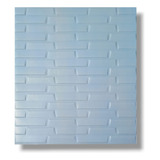 Panel Lámina Adhesiva 3d Tipo Bloque Azul Para Pared X 30un