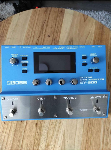 Pedal De Efecto Boss Guitar Synthesizer Sy-300  Azul