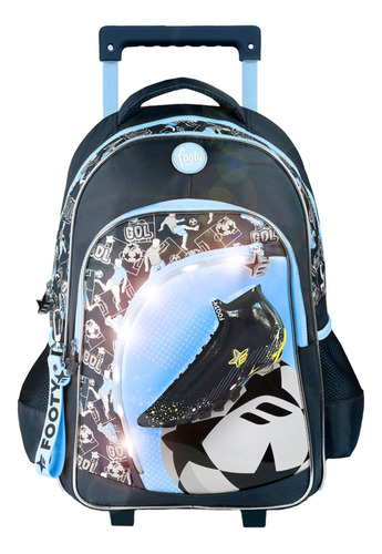 Mochila 18  C/carrito Botín, Luz Led, Footy, Fútbol - 12932 