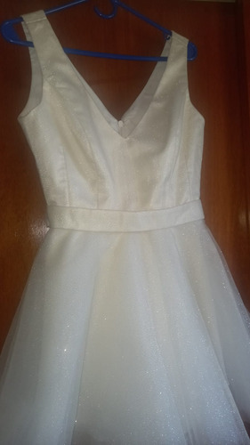 Vestido Corto Fiesta Tul Con Glitter