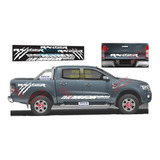 Stickers Lateral + Garras Para Ford Ranger Pick Up 6 Pzs
