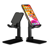 Soporte Ajustable Para Celular/iPad/tablet Escritorio Negro